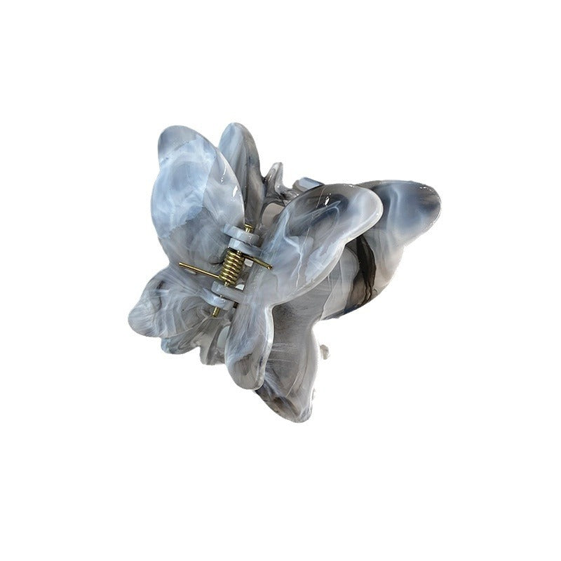 Wholesale high-quality ink butterfly grab clip Temperament elegant large texture butterfly hairpin shark clip hair ornament wholesale women