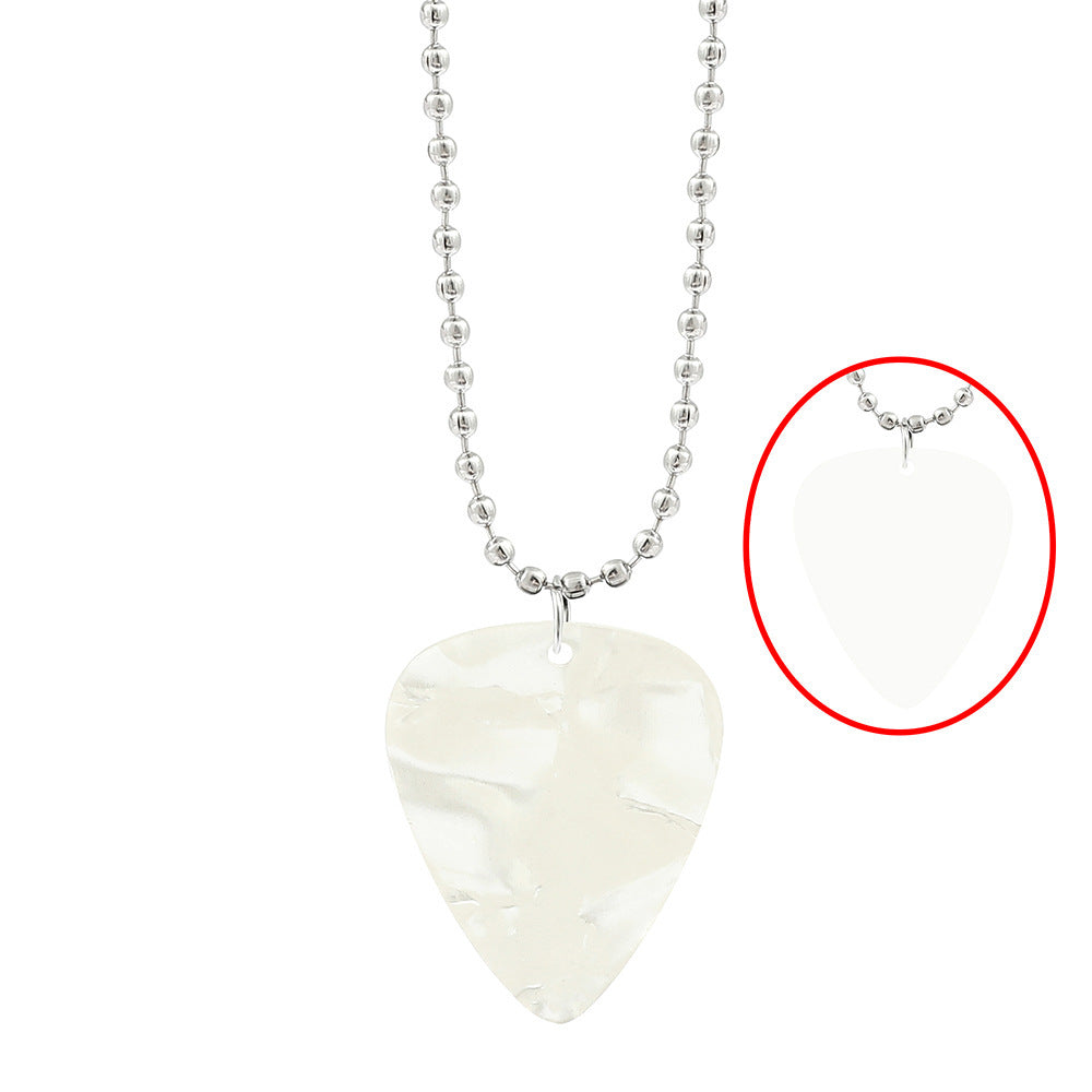Wholesale Guitar pick necklace acrylic Necklace