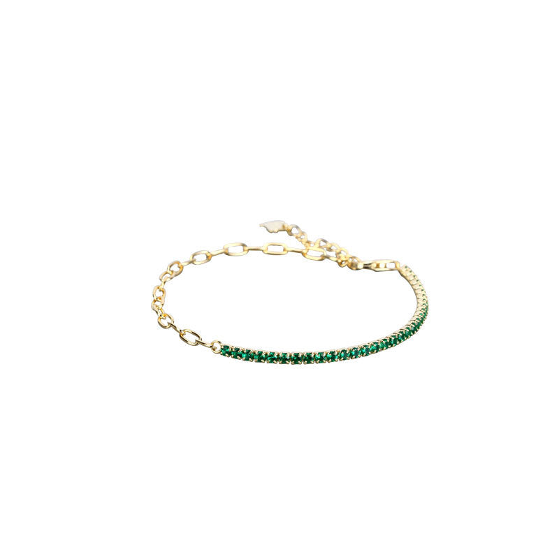 Wholesale 925 Pure Silver Haoshi Spliced Chain Bracelet