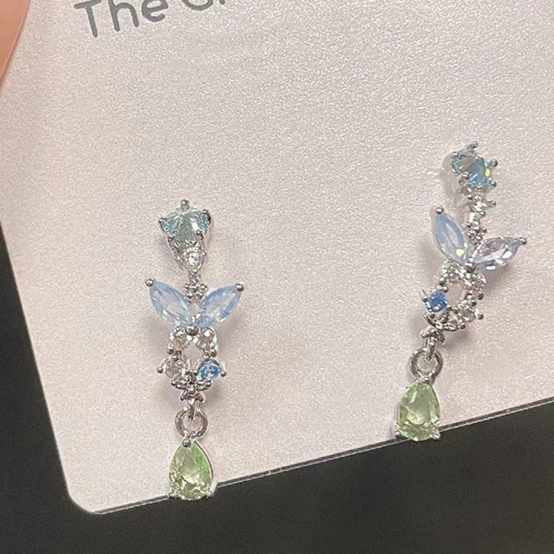 Pendientes de aleación de gotas de mariposa al por mayor