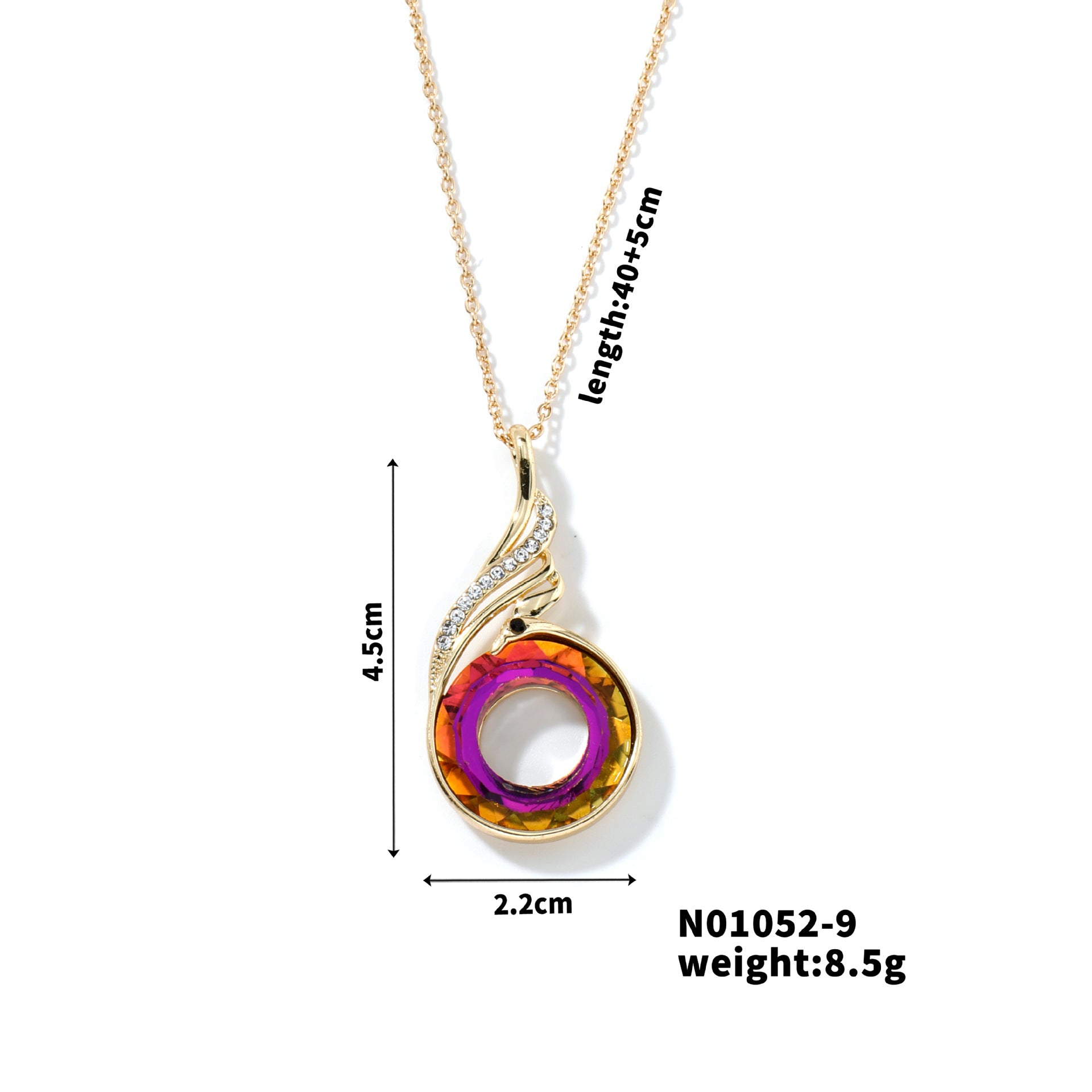 Wholesale Fashion colorful crystal necklace