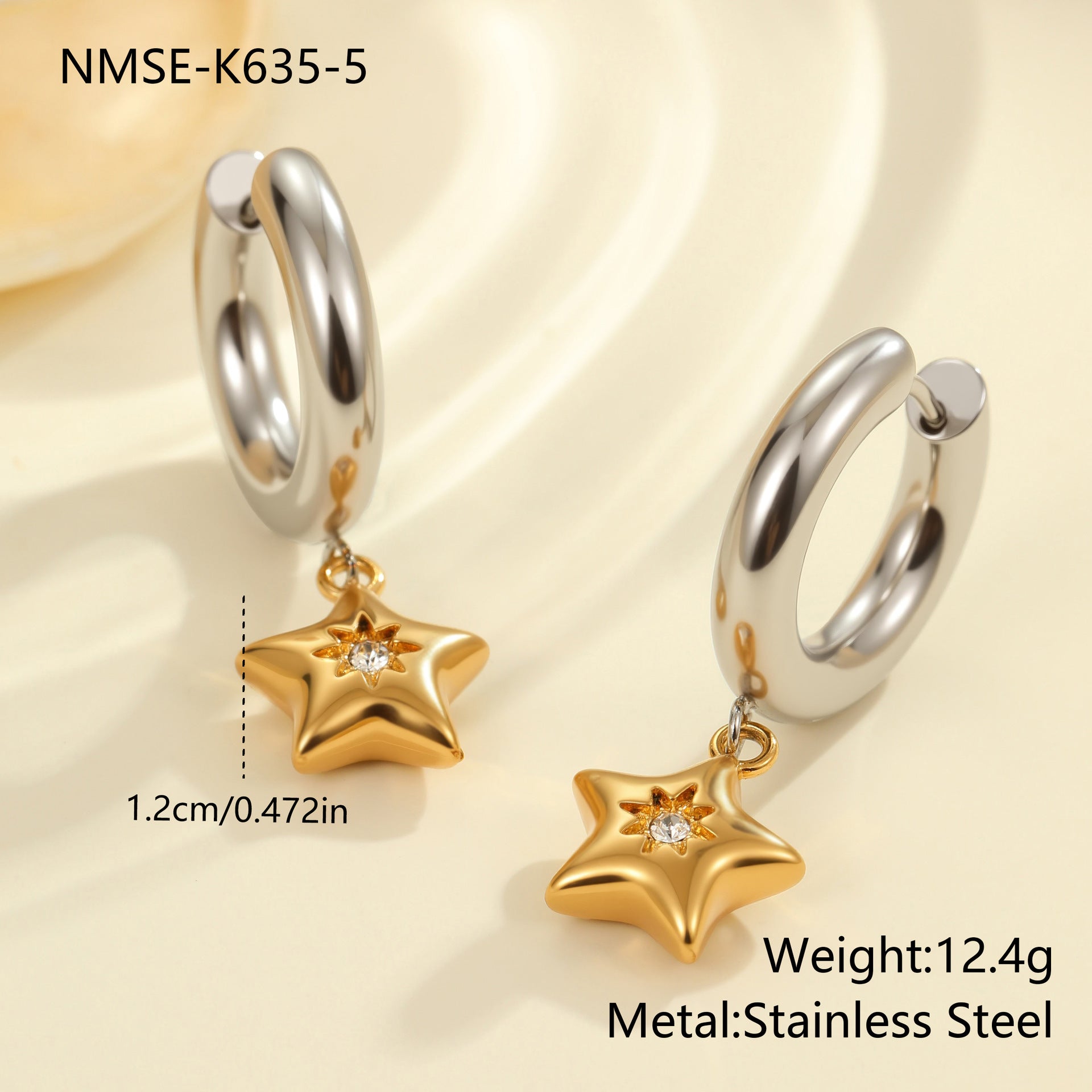 Wholesale Christmas tree heart Stainless Steel Earrings