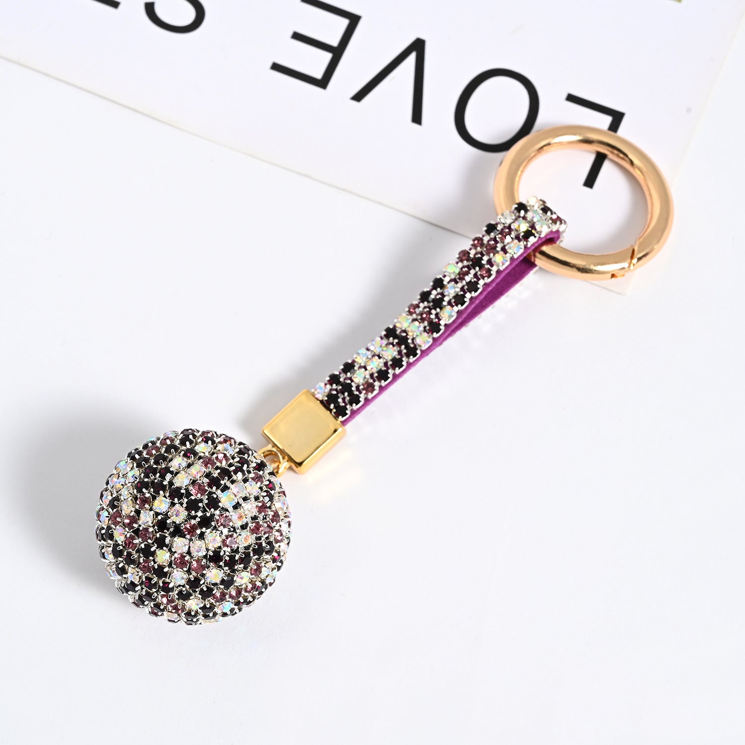 Wholesale Water Diamond Claw Chain Ball Backpack Pendant Car Keychains