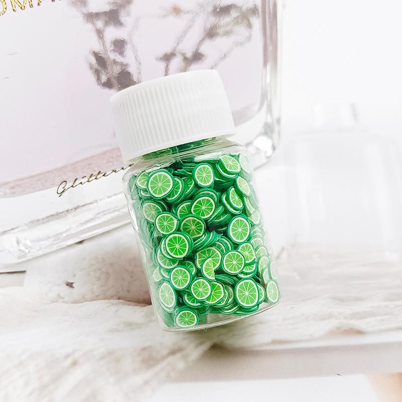 Wholesale Fruit clay slices 20ml small bottle 15g