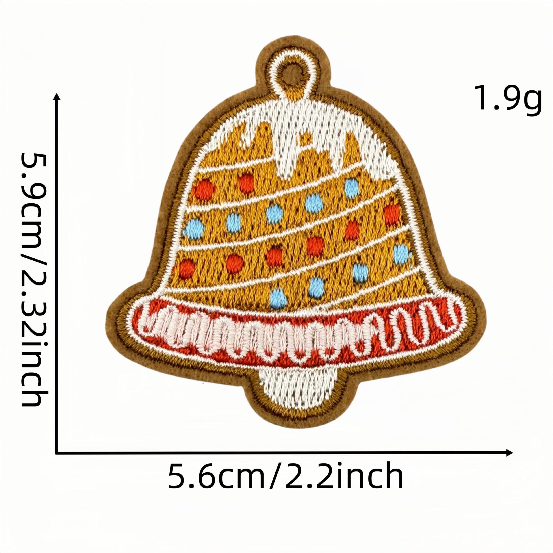 Wholesale Cartoon Christmas embroidery patch accessories ironing hot melt adhesive