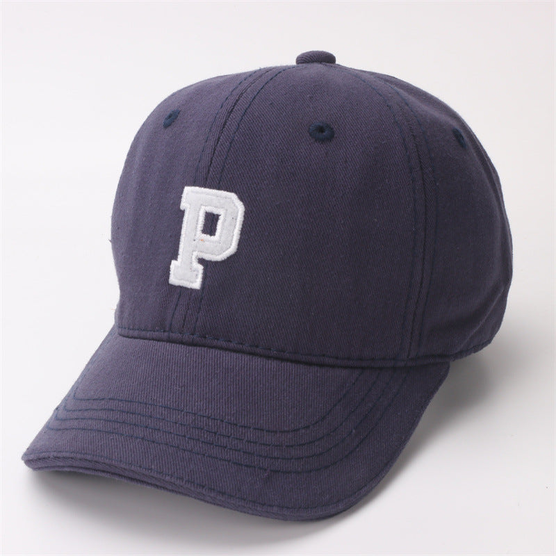 Wholesale Cotton Polyester Letter P Children's Baseball Caps
