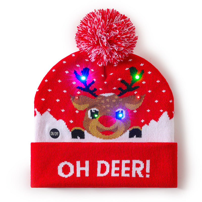 Wholesale Christmas hat  colorful woolen hat