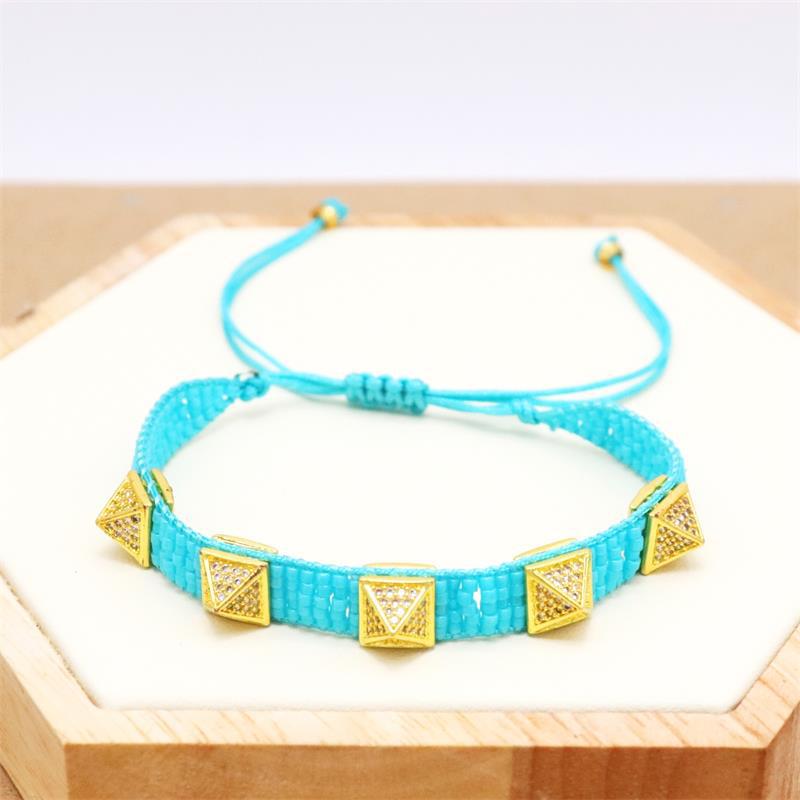 Wholesale Fashion Simple Bohemian Hand-woven Diamond Bracelet