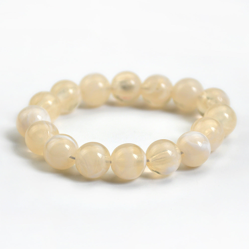 Wholesale Colorful imitation jade beads versatile niche non-fading bracelet