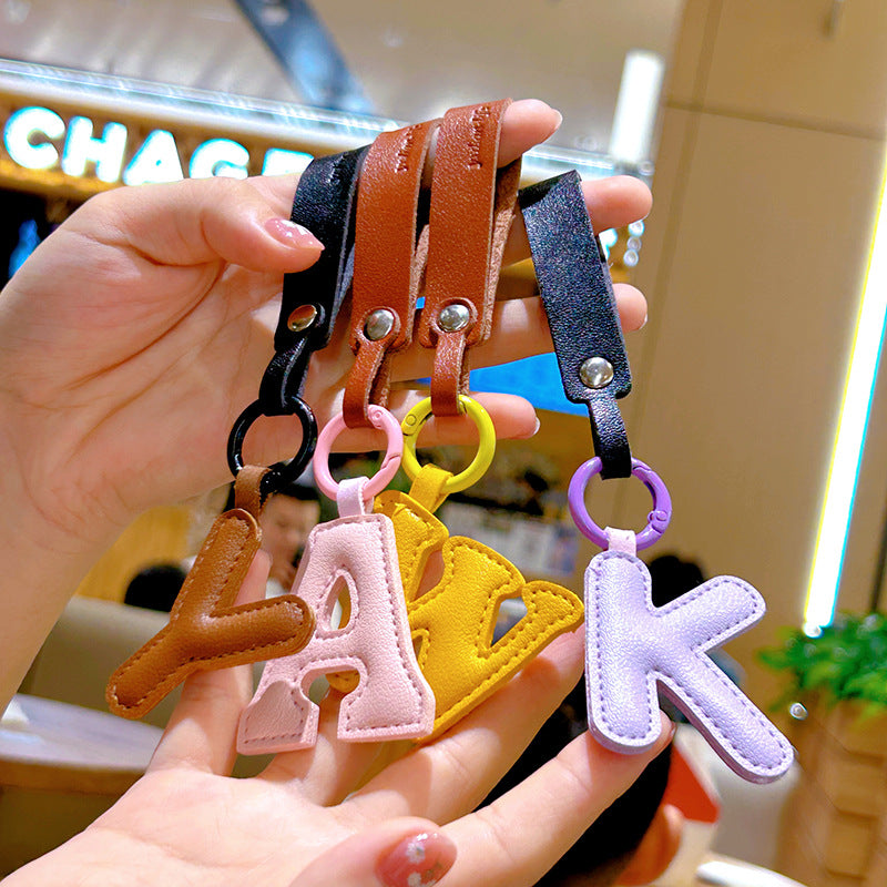Wholesale Leather Keychains With English Letters