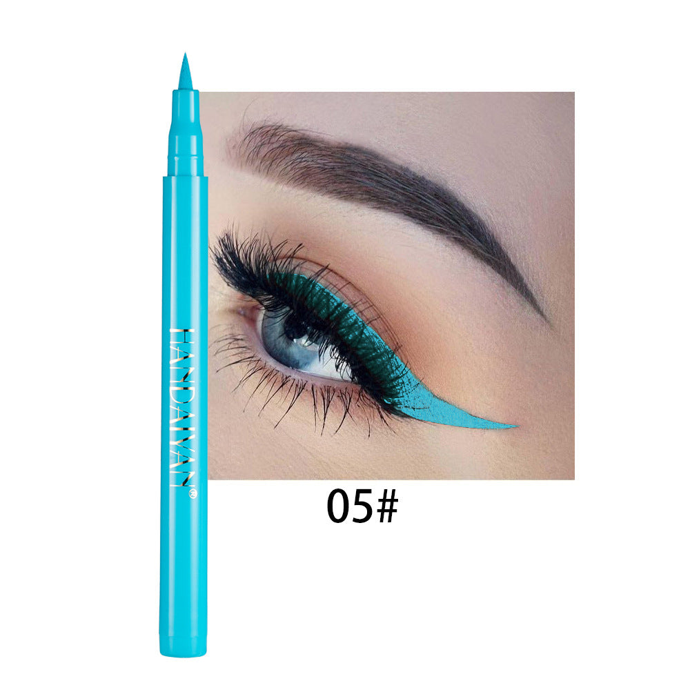 Wholesale Rainbow DIY Color Eyeliner Liquid Is Not Easy To Smudge Matte Eyeliner Pen