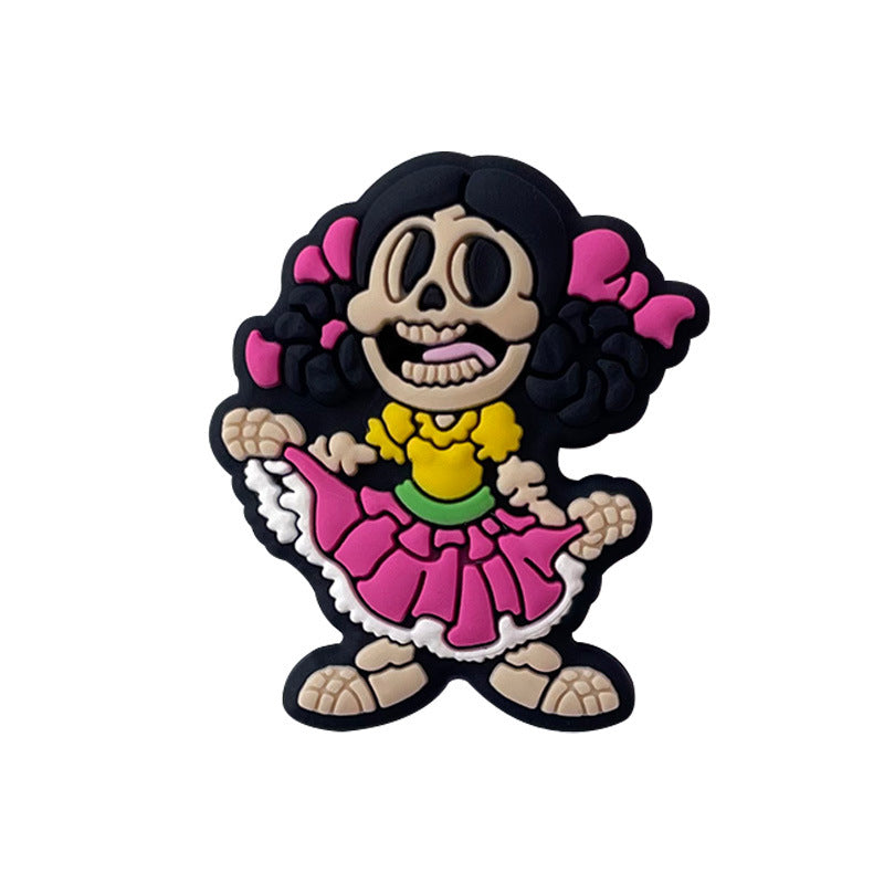 Wholesale 20pcs/pack cartoon skull silicone beads DIY beads