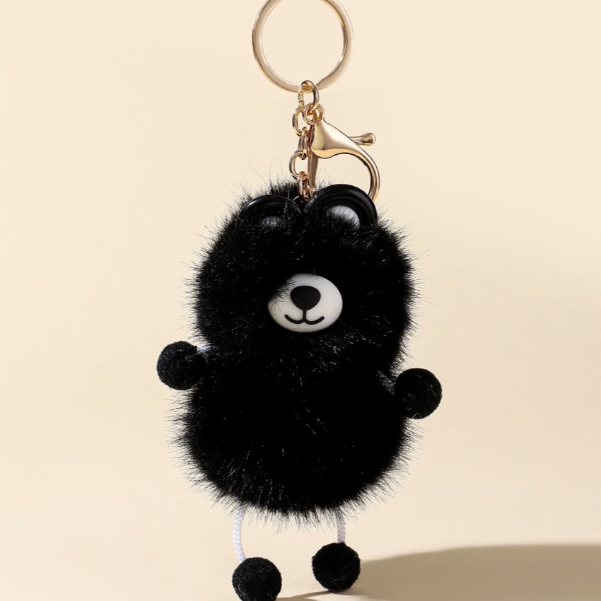 Wholesale Cute Fur Ball Raccoon Keychain