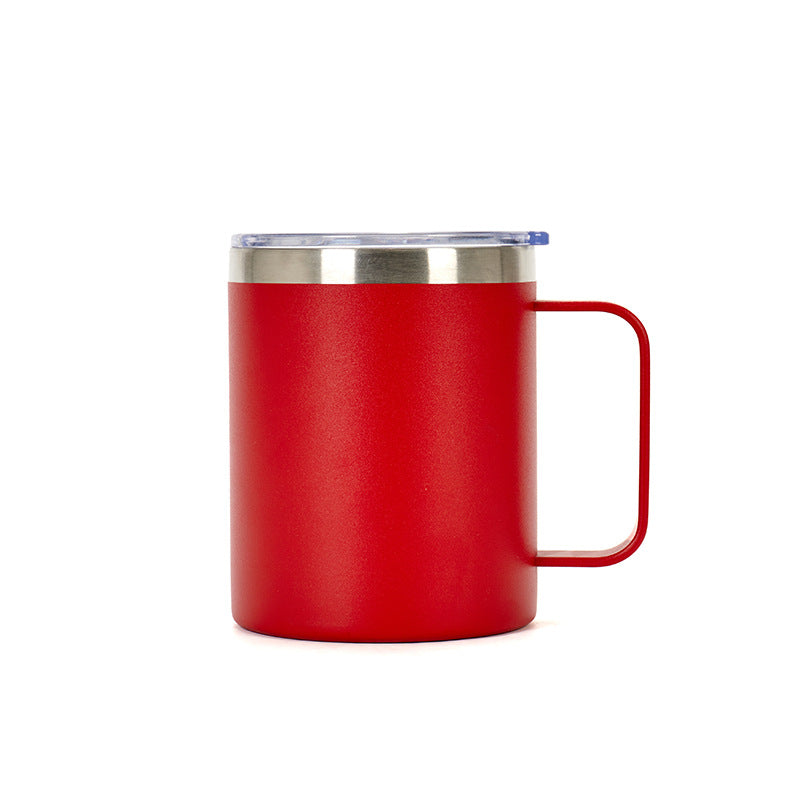 Wholesale Tumbler 12oz Stainless Steel Handle Insulated Solid Color Mug