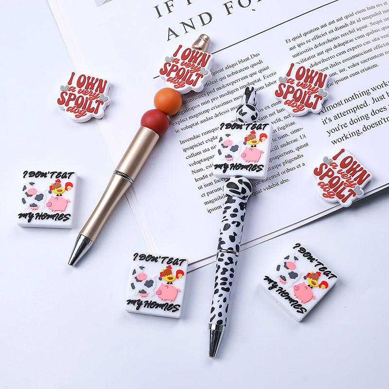 Wholesale 20PCS Cartoon Animal Silicone Beads