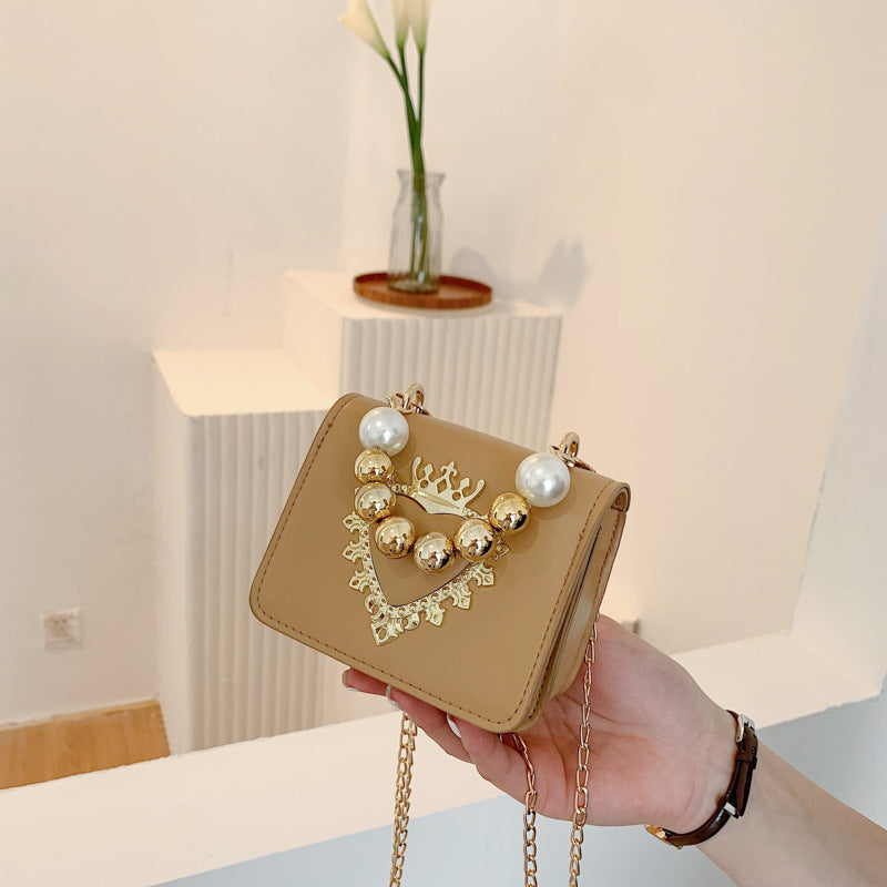 Wholesale 2023 Pearl PU Handbag Vintage Chain Messenger Bag