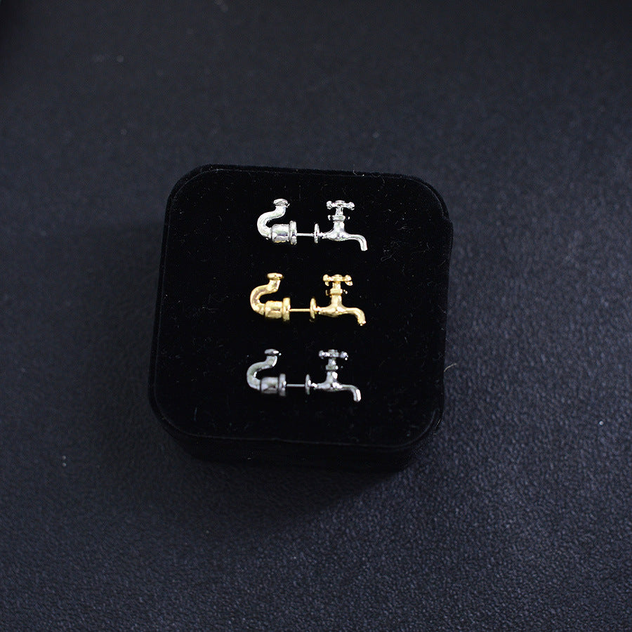 Wholesale  Exaggerated Faucet Zinc Alloy Earrings