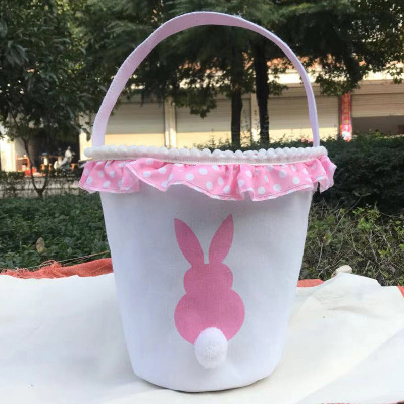 Wholesale 30PCS Easter Rabbit Tail Cotton Handbags