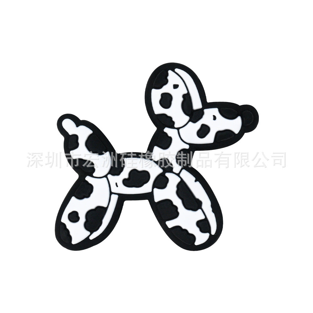 Wholesale 20pcs/ pack balloon dog glue maternal and infant food grade silicone beads