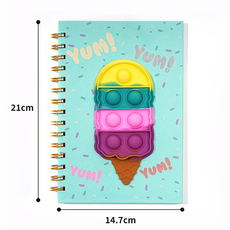 Wholesale Bubble pop Coil Book Decompression Silicone Book