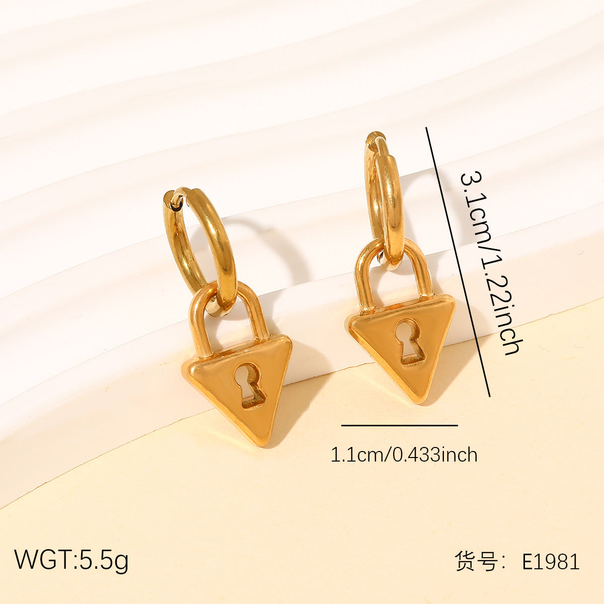 Wholesale Stainless steel earrings for autumn and winter