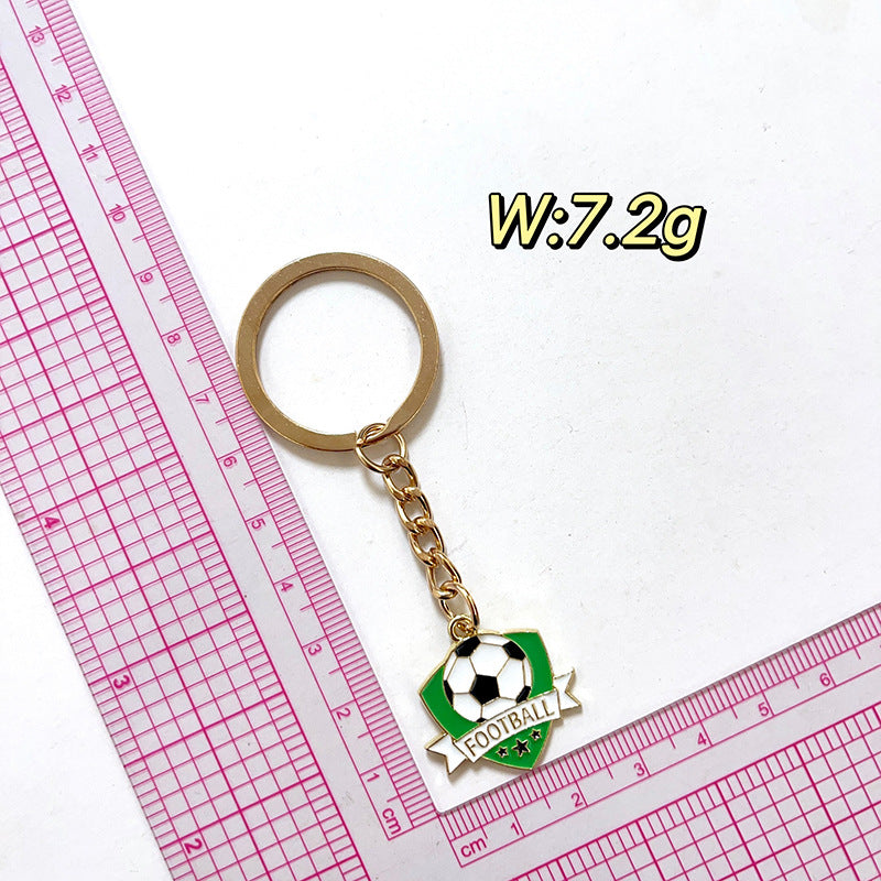 Wholesale Football Sports Series Commemorative Metal Keychain
