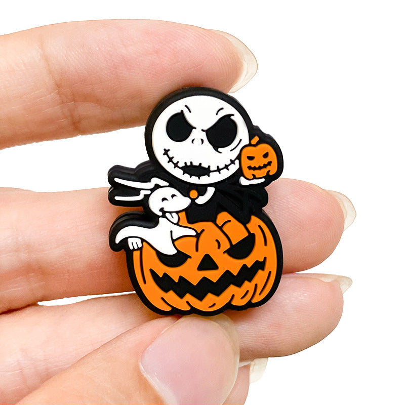 Wholesale 10pcs/pack Cute  Pumpkin Skull Funny DIY Accessories
