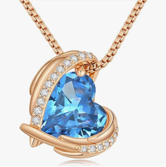 Wholesale Heart shaped diamond pendant necklace