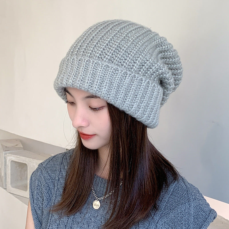 Wholesale Pile Hat Fashion All-match Knitted Wool Hat