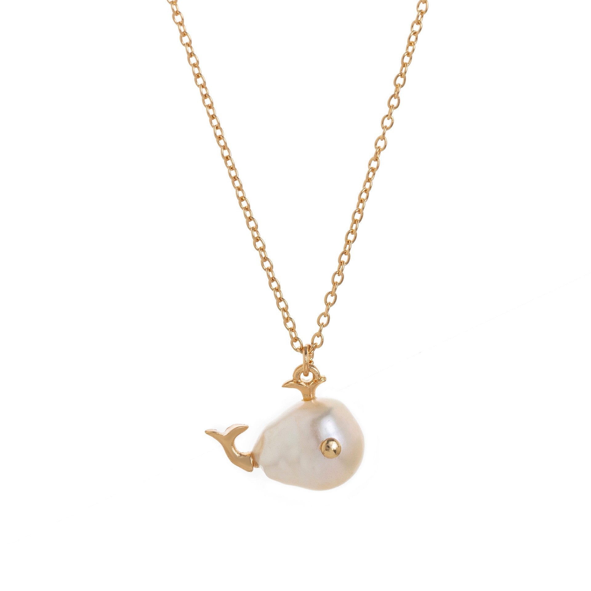 Wholesale Golden Ocean World Pearl Headfish Necklace