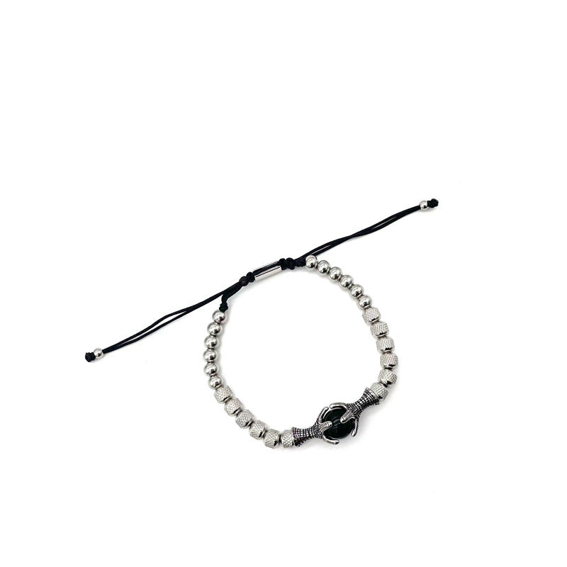Wholesale Steel Ball Dragon Claw Drawstring Adjustable Bracelet