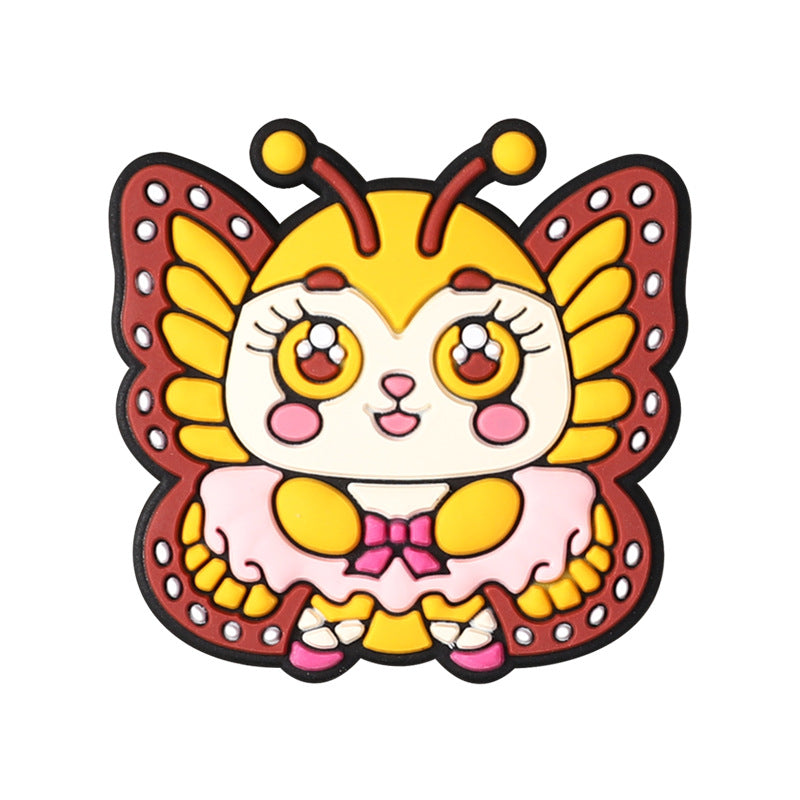 Wholesale 20pcs Cartoon Animal Butterfly Bird Silicone Beads