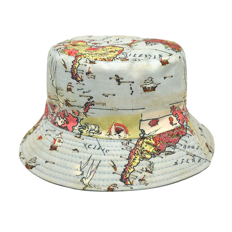 Wholesale Undersea Animal Mushroom Printed Sun Visor Fisherman Hat