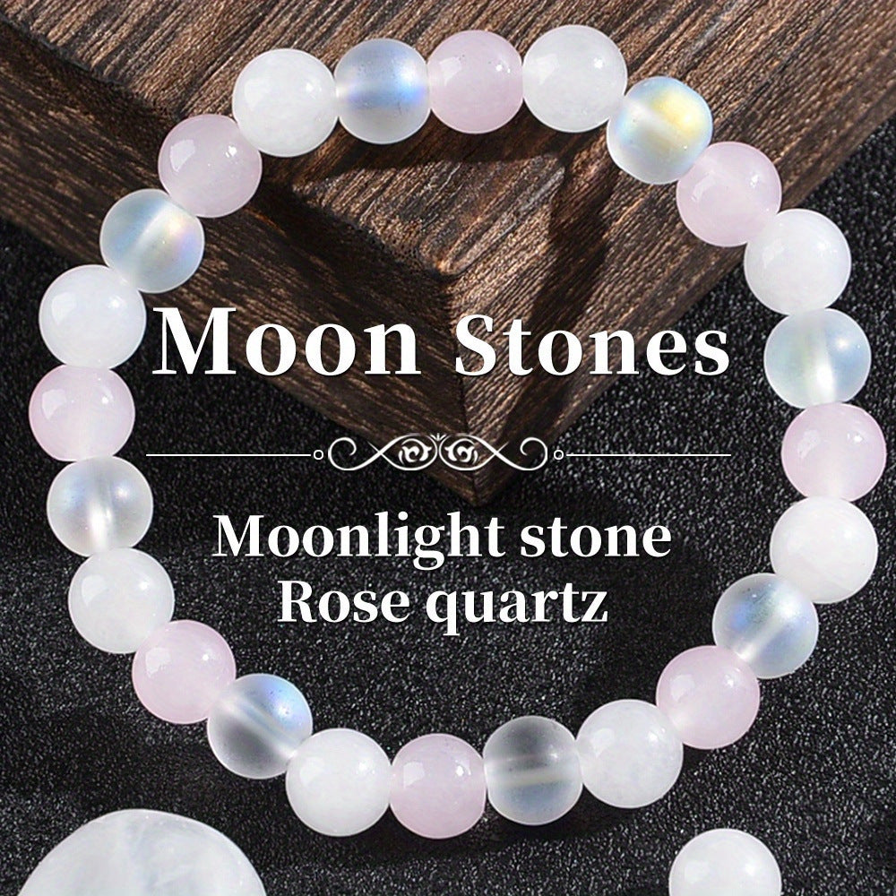 Wholesale 8mm mixed color white turquoise natural stone healing bracelet