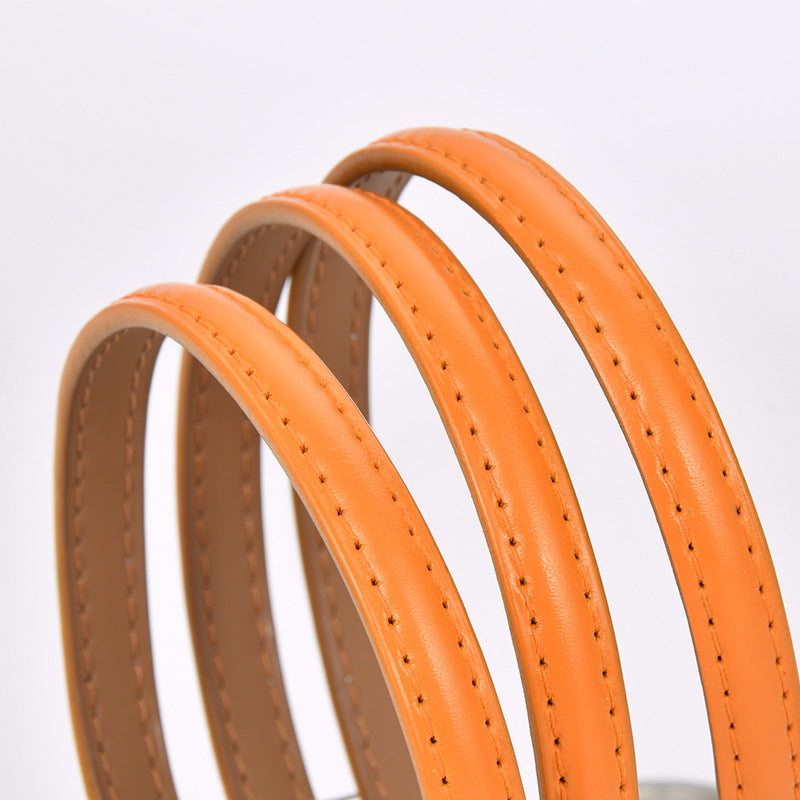 Wholesale Non-porous Genuine Leather Thin Versatile Belt