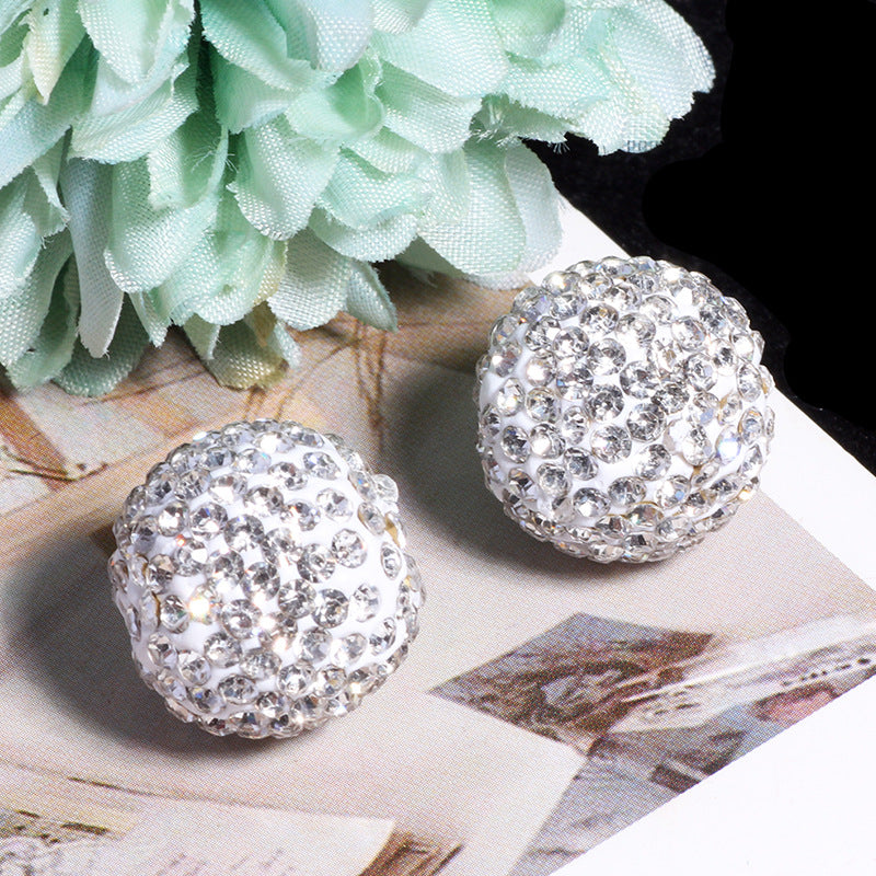 Wholesale 20pcs Soft ceramic colored round beads