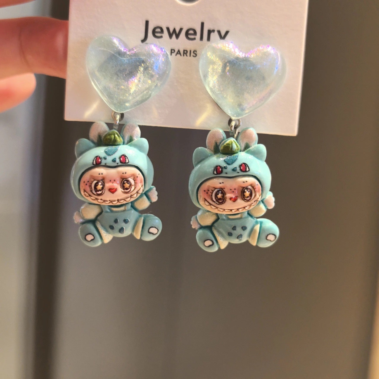 Wholesale Round Stick Cartoon New  925 Silver Needle Earrings