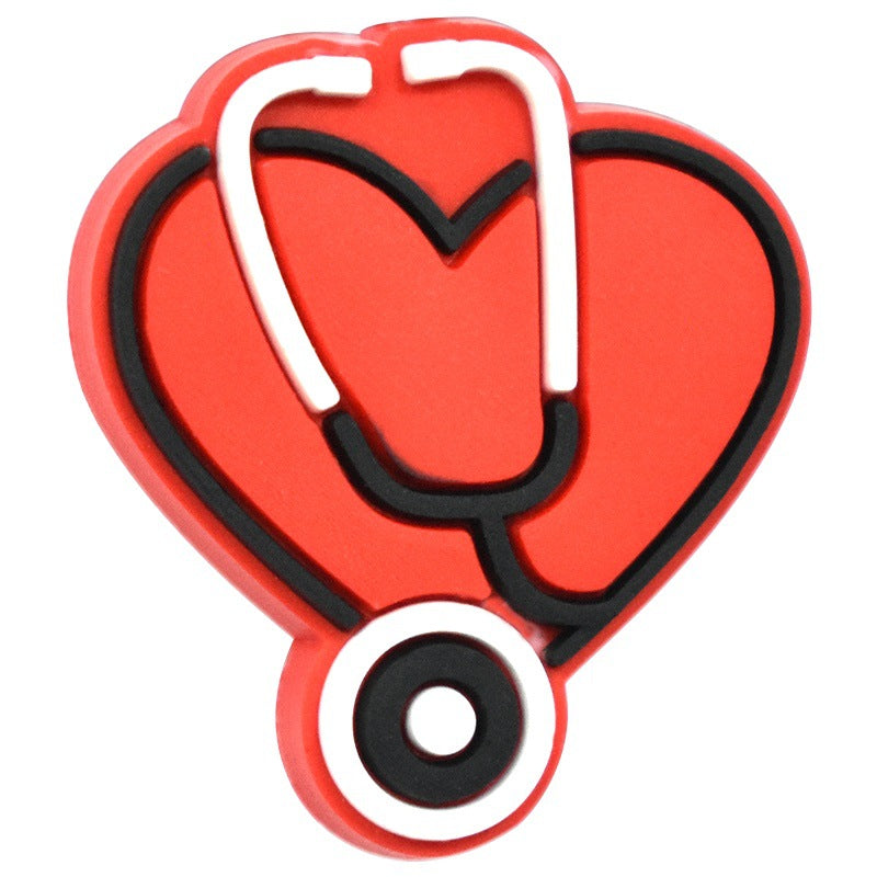 Wholesale Random 100pcs Medical Care Series Pvc Soft Plastic Removable Handmade Beads