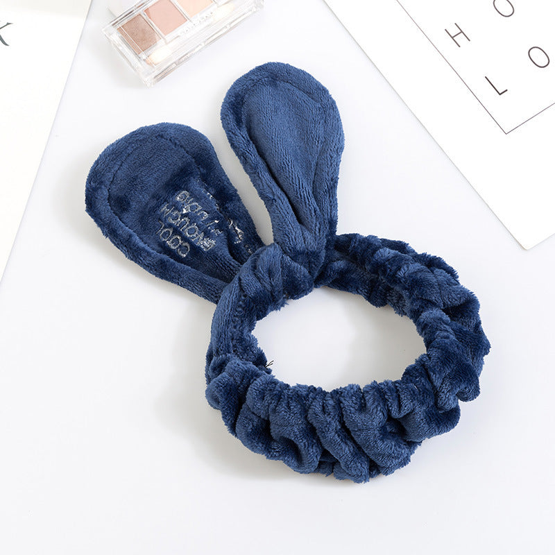 Wholesale Adjustable Wire Knotted Cross Embroidery Rabbit Ears Headband