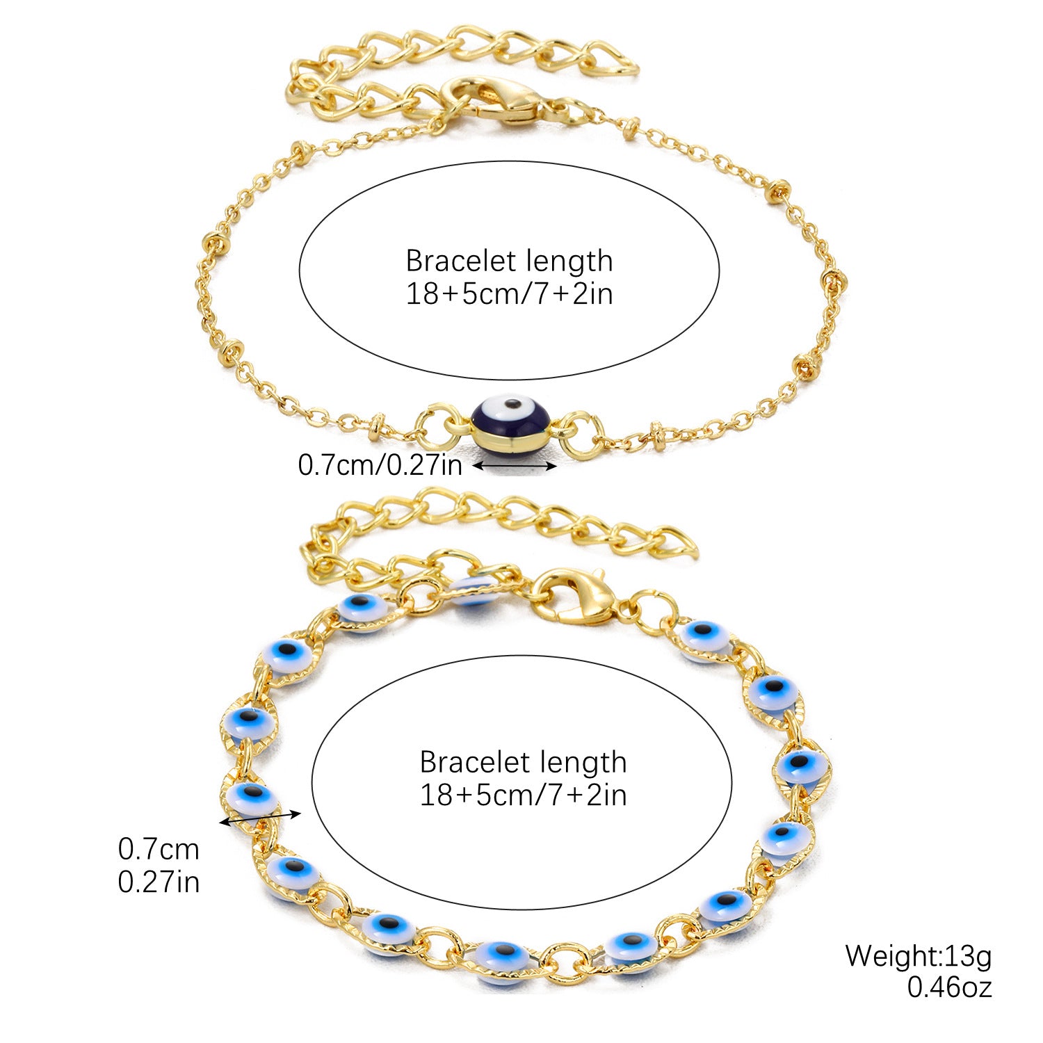 Wholesale  Adjustable Pull  Demon Eye Alloy Bracelet