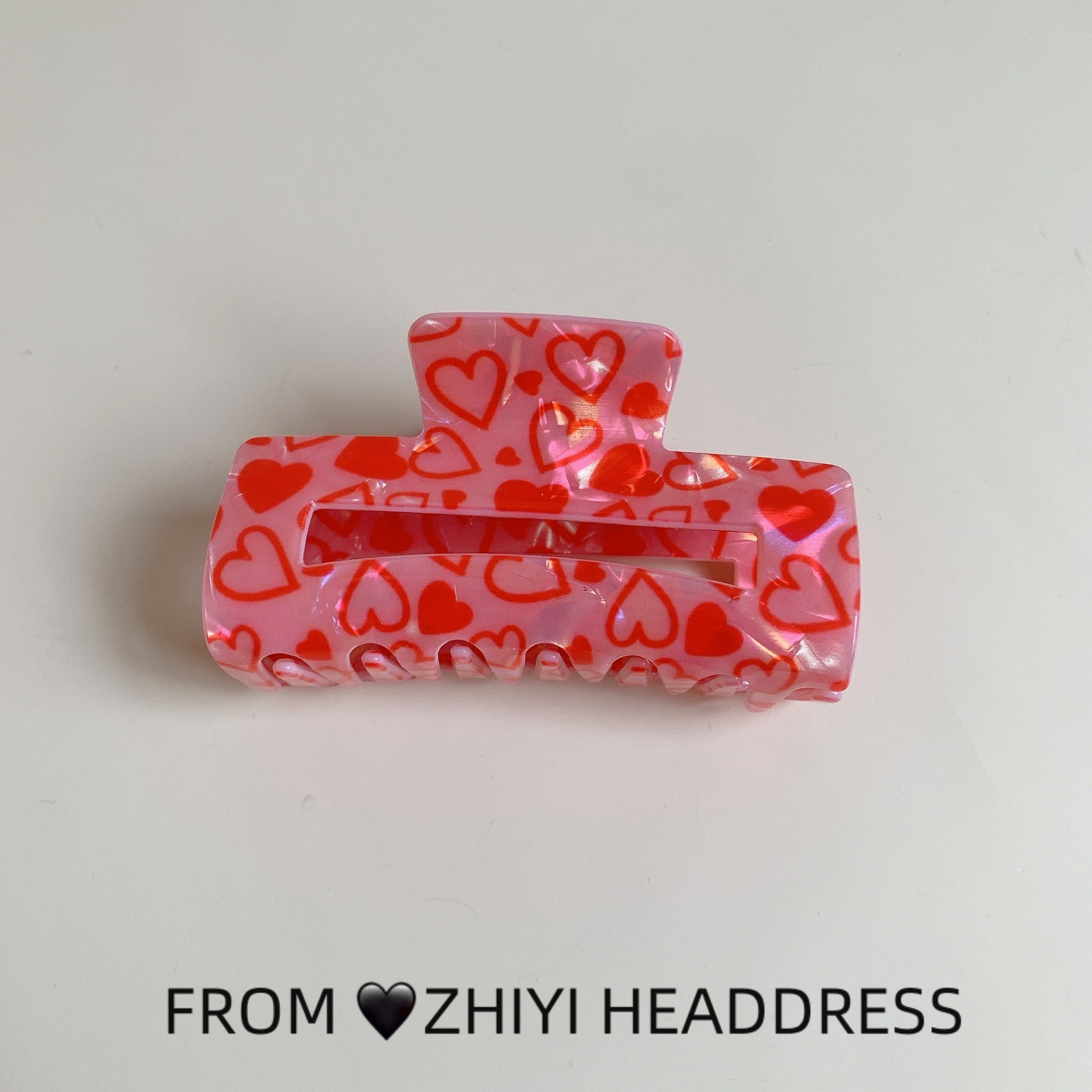 Wholesale Love Cupid Rose New Shark Clip Valentine's Day Large Rectangular Grab Hairpin