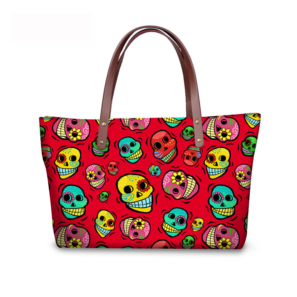 Bolso al por mayor de neopreno calavera calavera