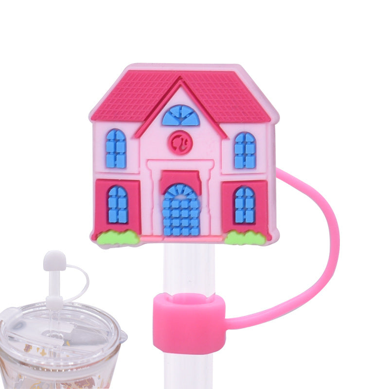 Wholesale Random 100pcs 10MM Pink Dust Plug Straw Hat Creative DIY Straw Accessories