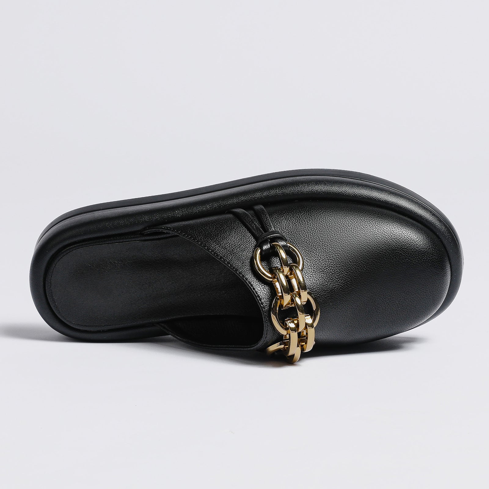 Wholesale Leather Thick Soled Baotou Half Slippers