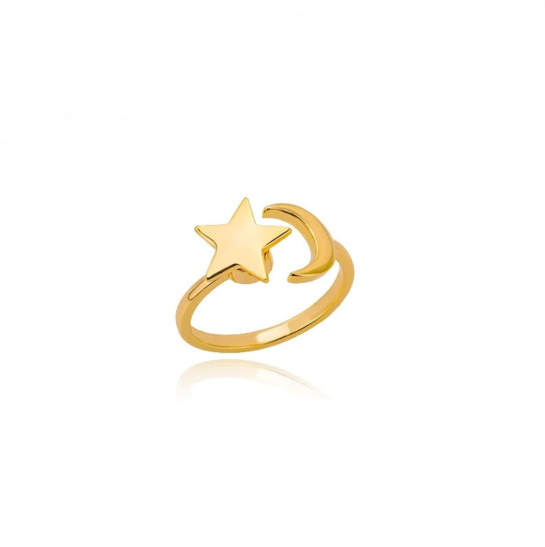 Wholesale simple rotatable sunflower decompression Open Ring