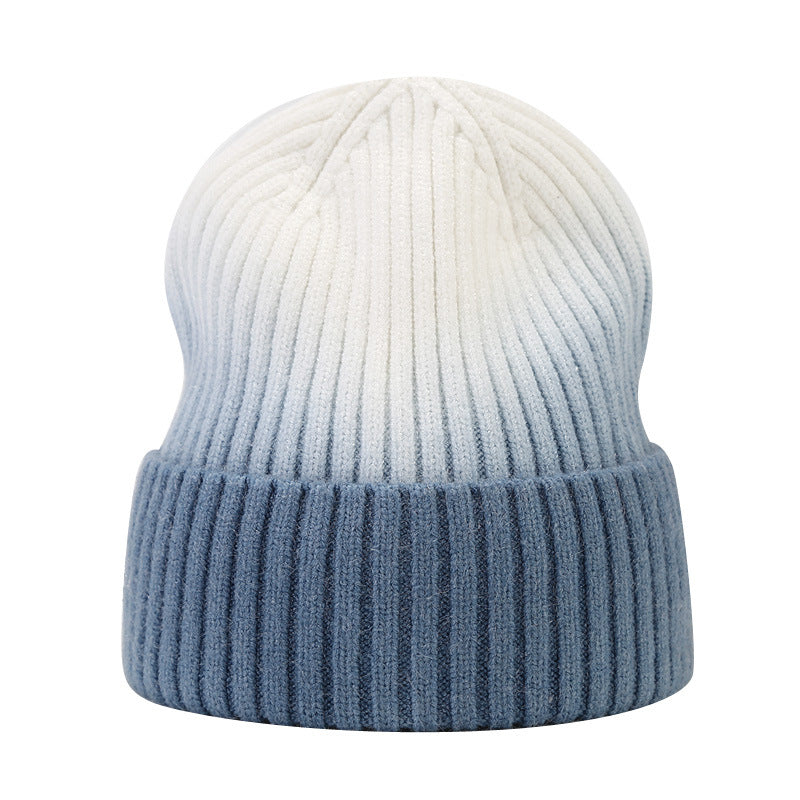 Wholesale Winter Tie Dye Wool Knitted Hat