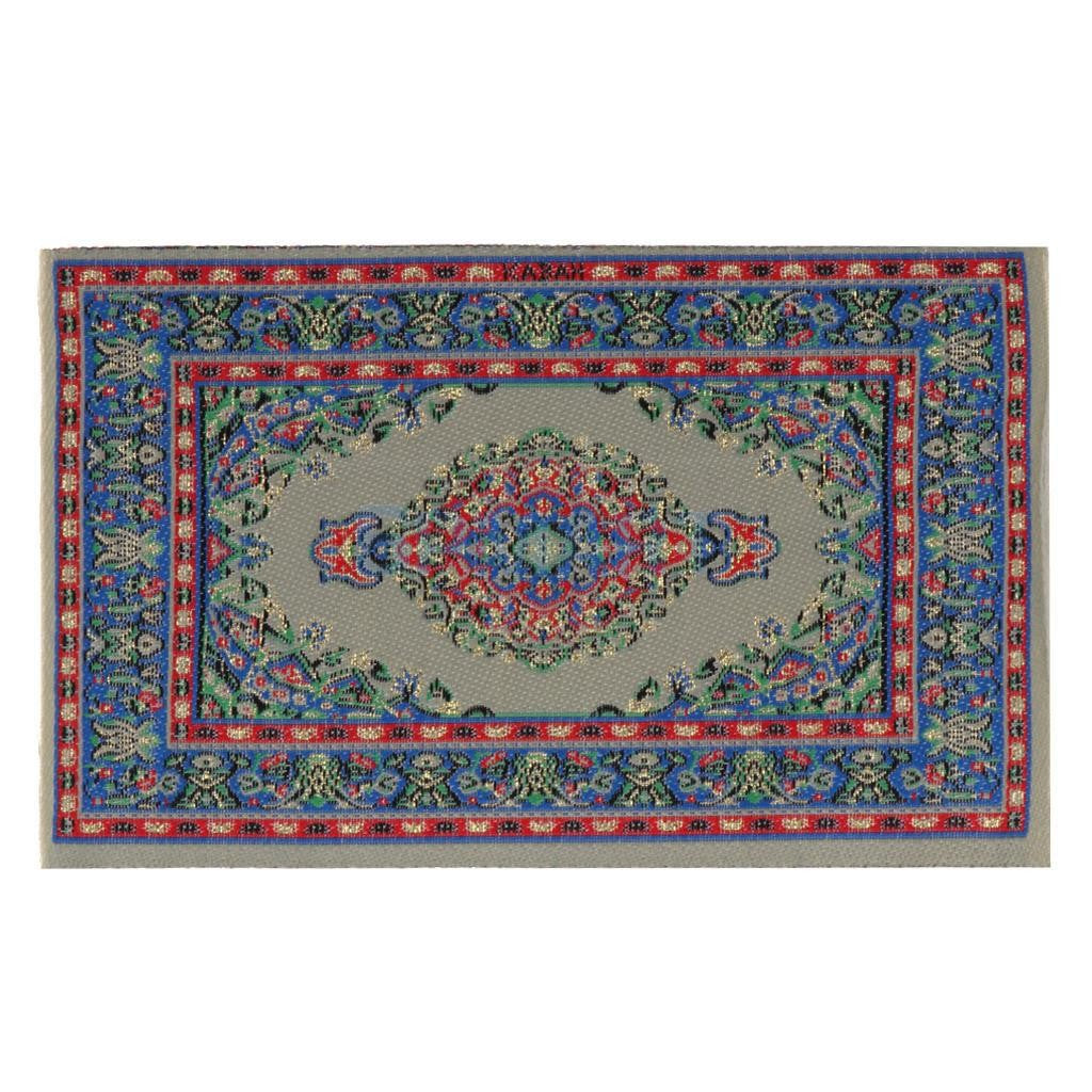 Wholesale 1:12 miniature model floor decoration pure woven Turkish rugs