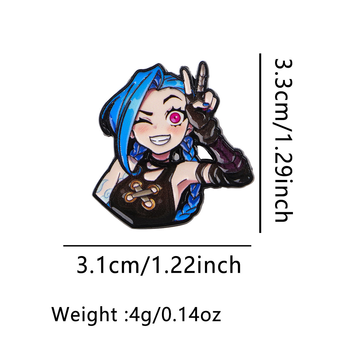 Wholesale 8pcs/pack Creative English Letter Brooch Cartoon Metal Badge