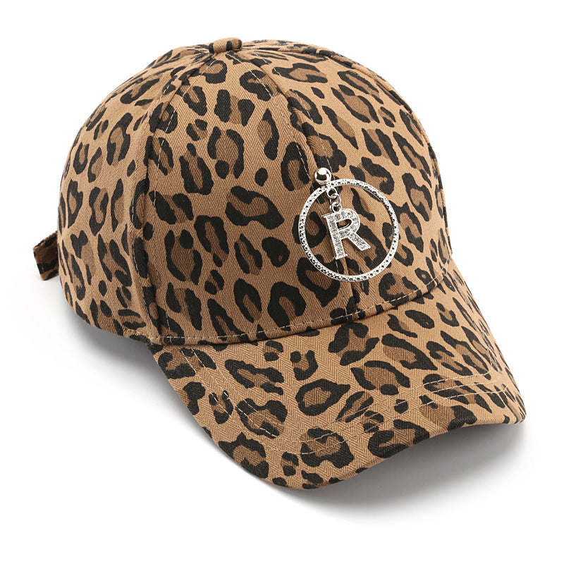Wholesale Western Style Fashion Leopard Print Curved Brim Baseball Cap