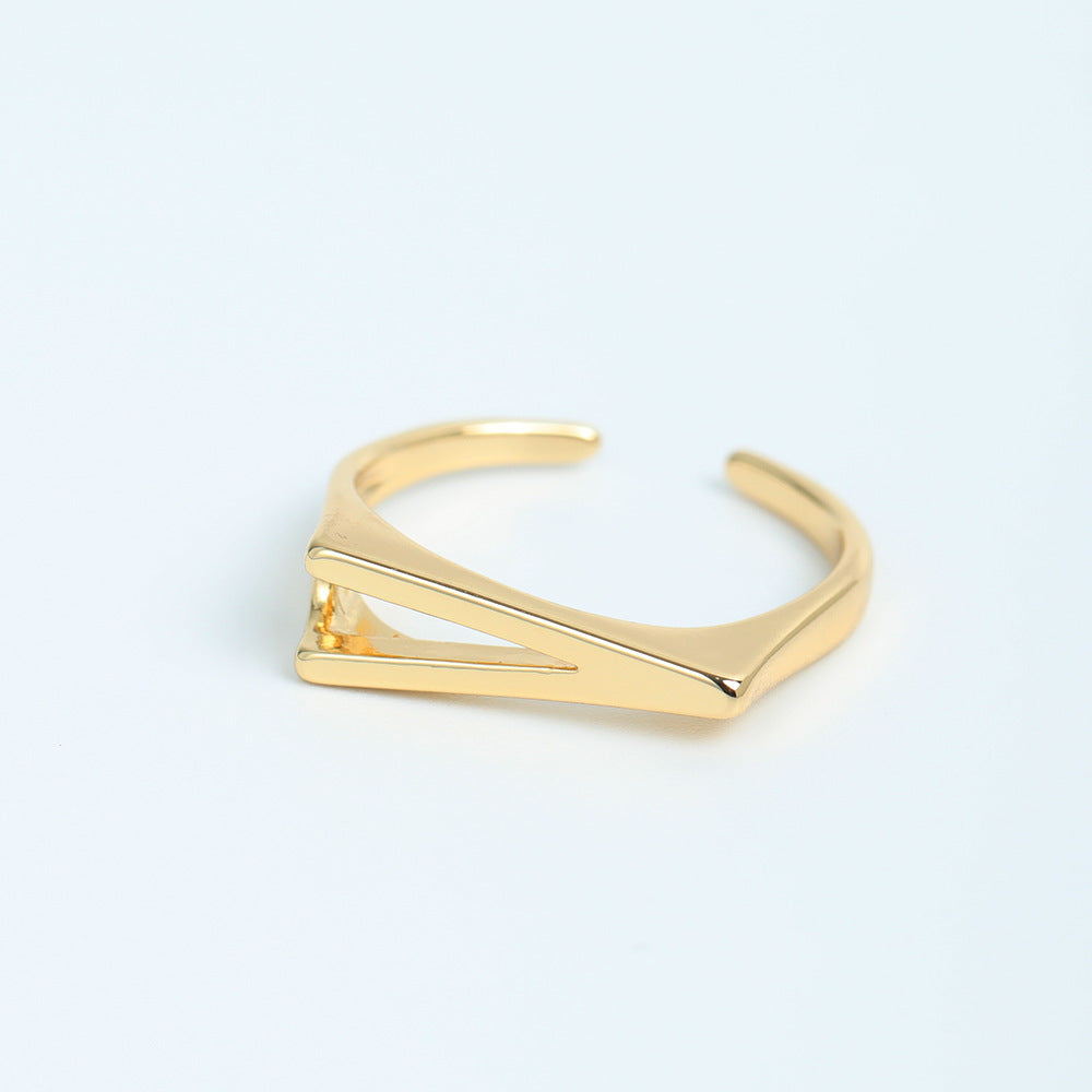 Wholesale Copper 26 Letter Open Ring